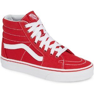 VANS SK8-HI Canvas Formula One Red/White Sneaker